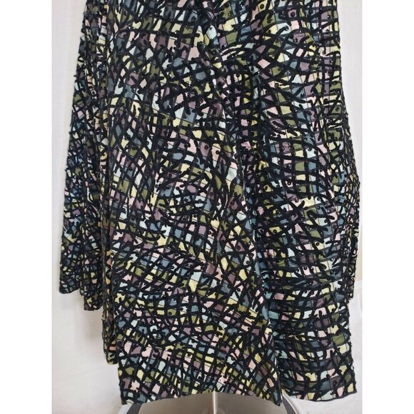 Vintage 50s Atomic Joe Davidson Originals Circle Skirt MidCentury Flocked - Picture 11 of 12